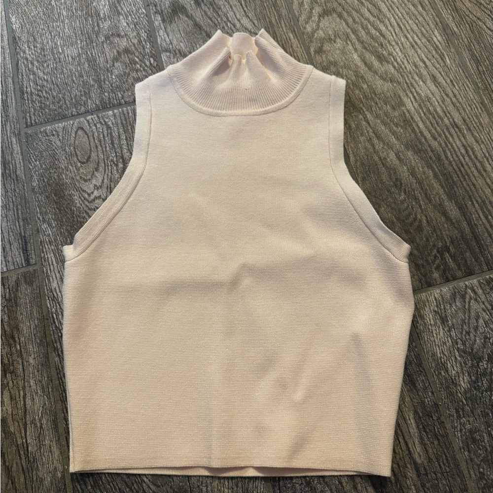 Zara high neck cropped tank